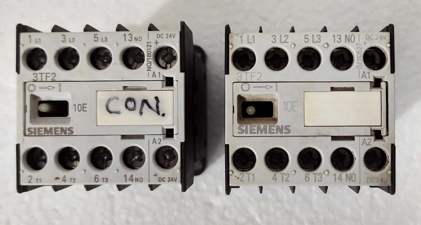 SIEMENS 3TF2810-0BB4 PROTECTIVE CONTACTOR RELAY LOT OF 02 PCS
